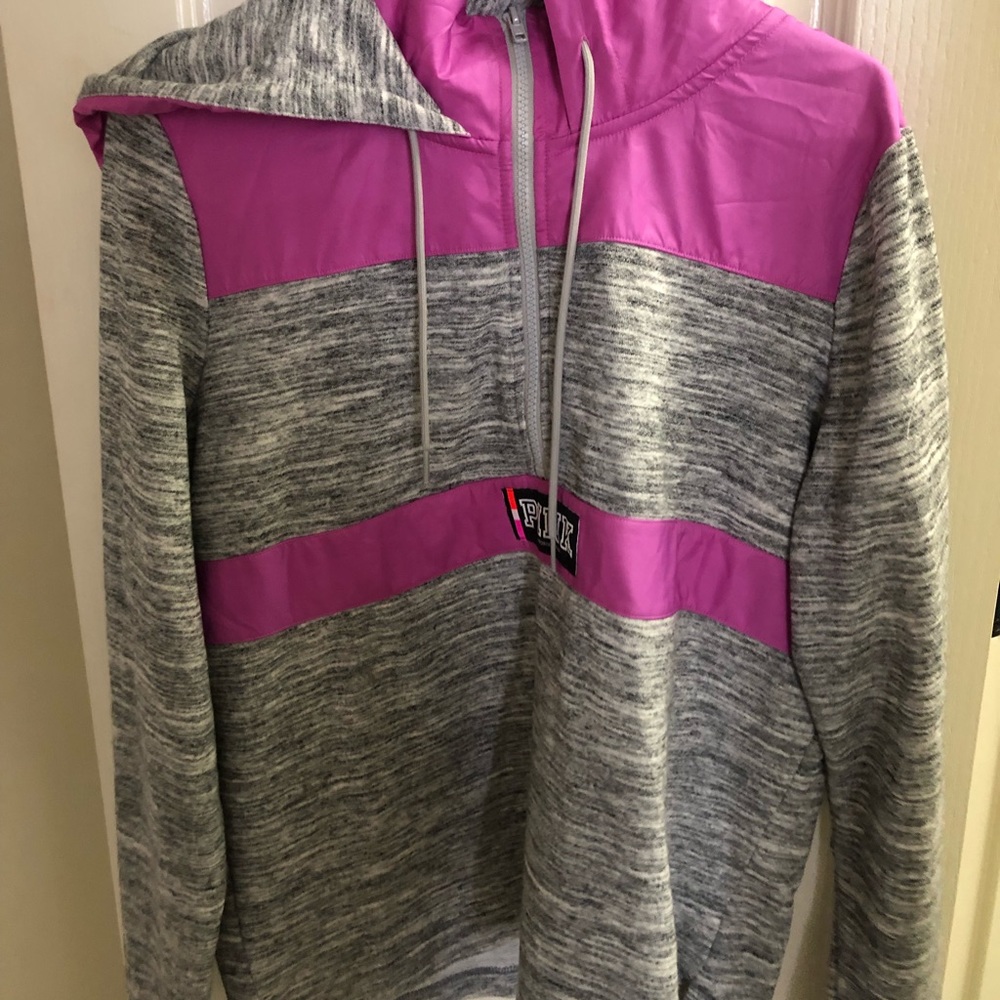 Victoria secret pink pullover quarter zip